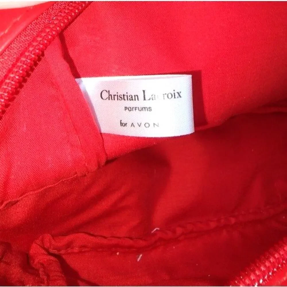Christian Lacroix Rouge Red Patent Makeup‎ Bag 9